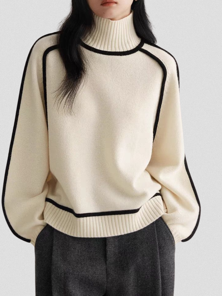 Eloise – Elegant Contrast Sweater