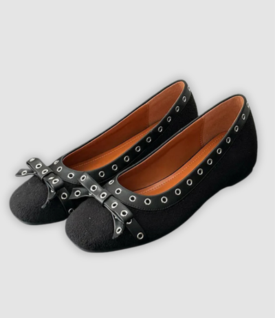 Leonie - Platform Slippers with Butterfly Knot