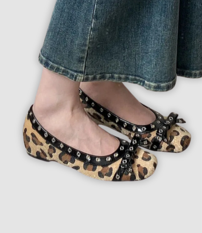 Leonie - Platform Slippers with Butterfly Knot