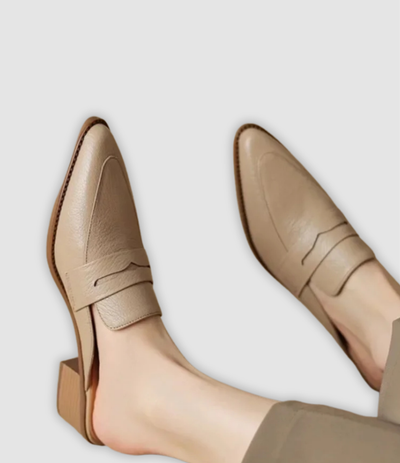 Mira - Leather sandals with chunky heel