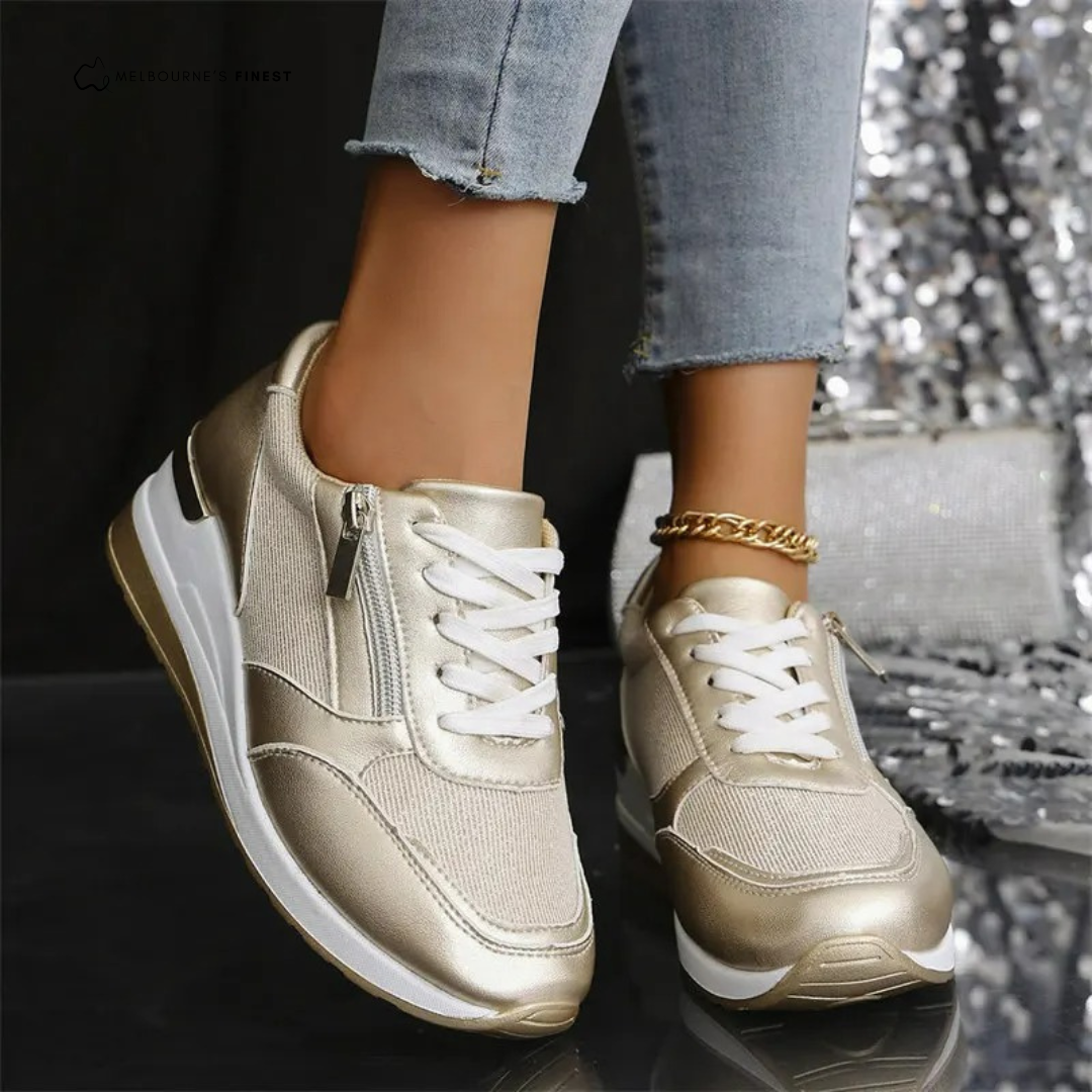 Veronica™ – Elegant Heel Relief Sneakers