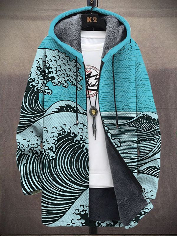 Magnus – Elegant Ocean Wave Hoodie