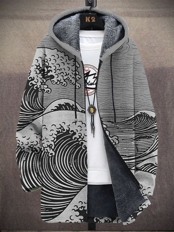 Magnus – Elegant Ocean Wave Hoodie