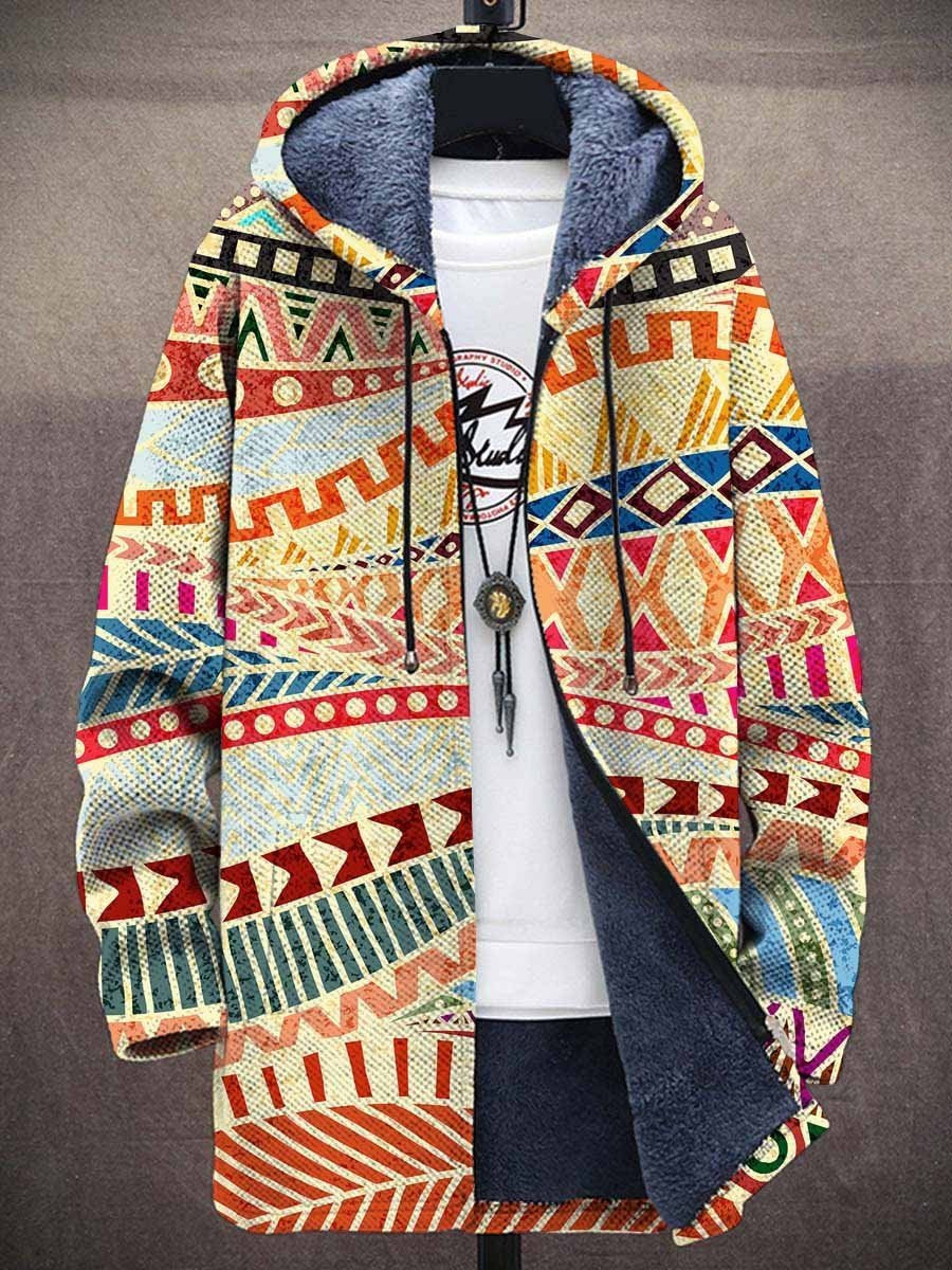 Fabian – Elegant Boho Pattern Hooded Jacket