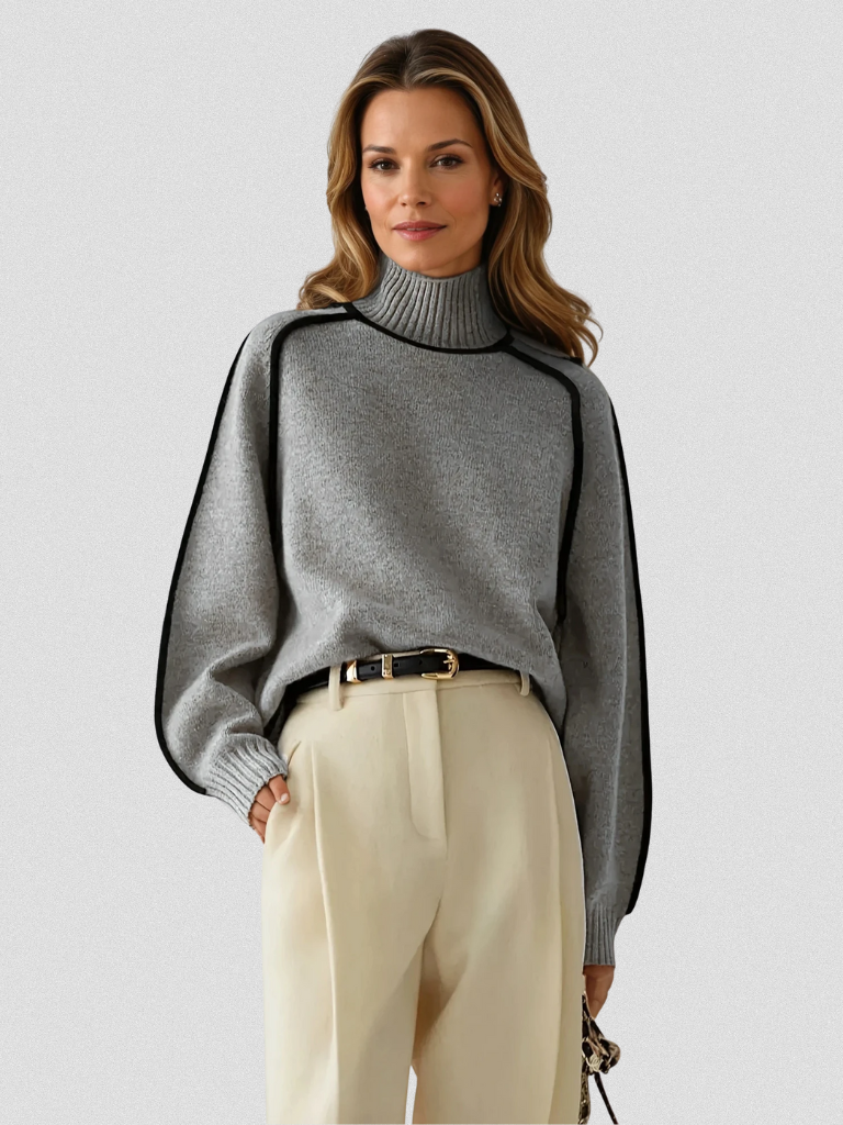 Eloise – Elegant Contrast Sweater