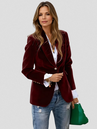 LUNA – Elegant Velvet Blazer