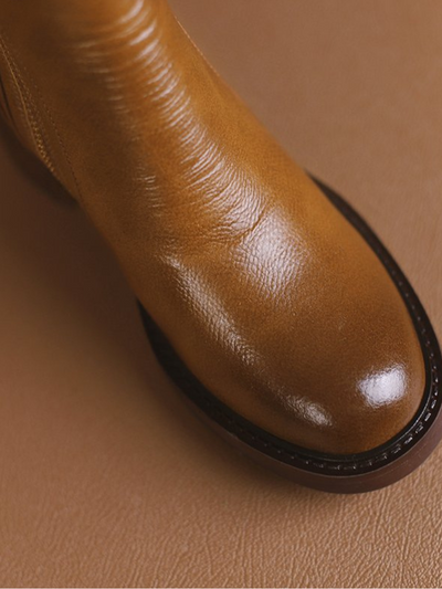 Barbara – Elegant Block Heel Ankle Boots