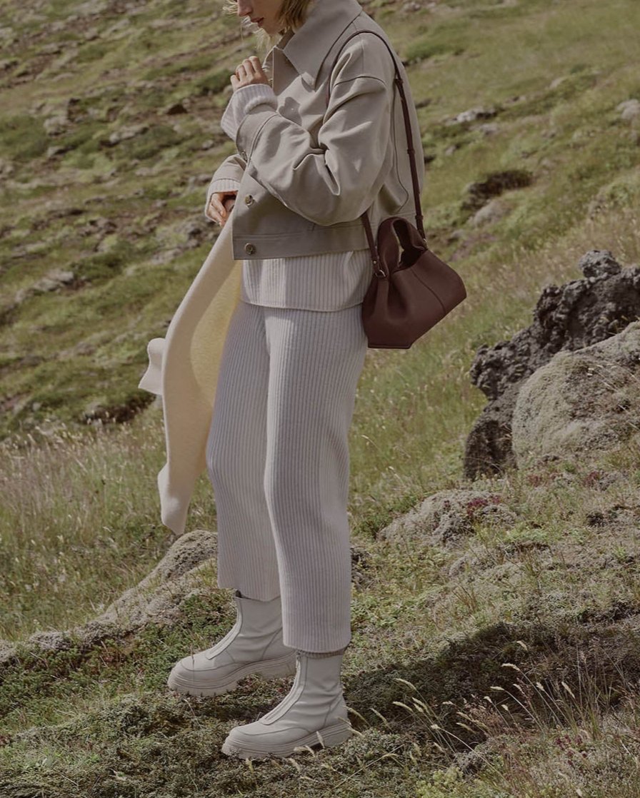 Luna | Myk Leather Bag with Unique Silhouette