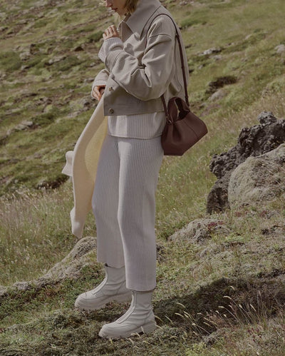 Luna | Myk Leather Bag with Unique Silhouette