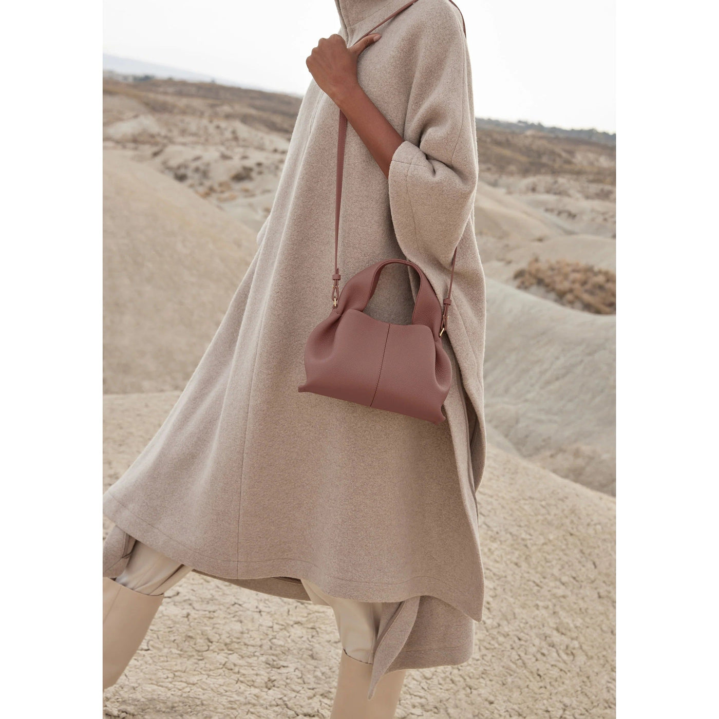 Luna | Myk Leather Bag with Unique Silhouette