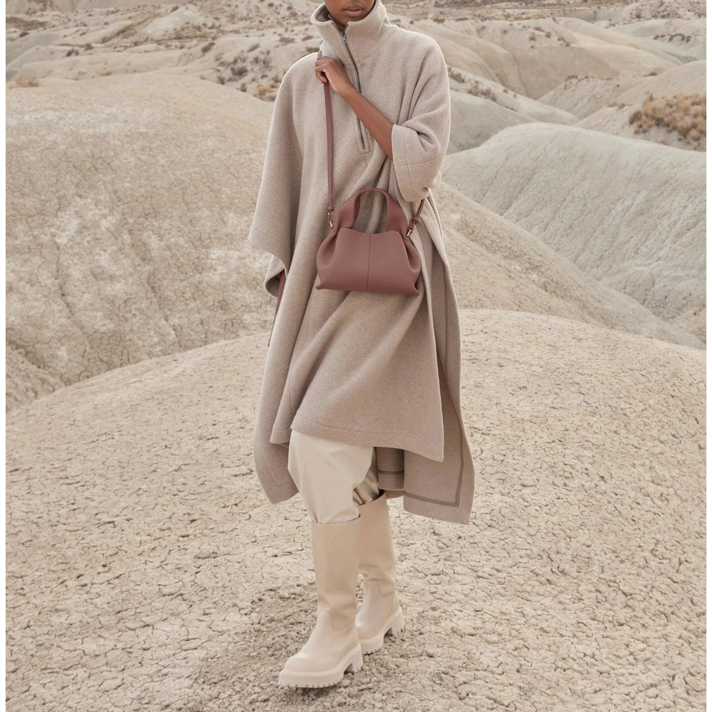 Luna | Myk Leather Bag with Unique Silhouette