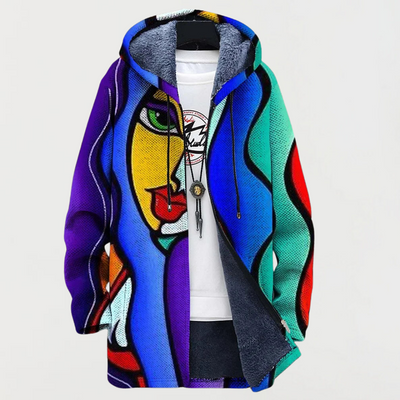 Lena – Elegant Colorful Art Hoodie