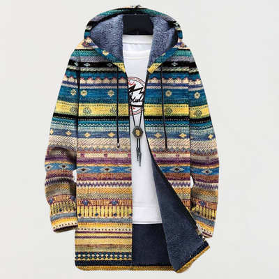 Lila – Elegant Tribal Wave Hoodie