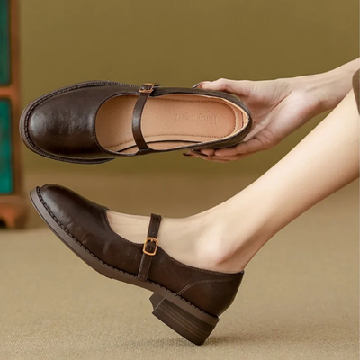 Lora – Elegant Leather Mary Janes