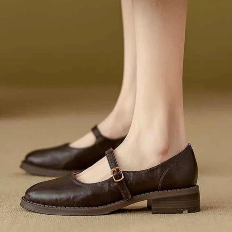 Lora – Elegant Leather Mary Janes