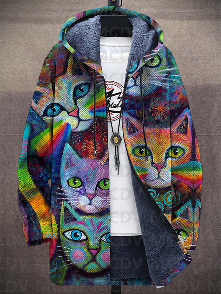 Frederica – Elegant Geometric Cat Hoodie