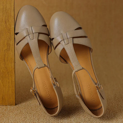 Orvanna – Elegant T-Bar Flats