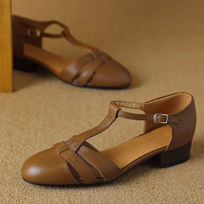 Orvanna – Elegant T-Bar Flats