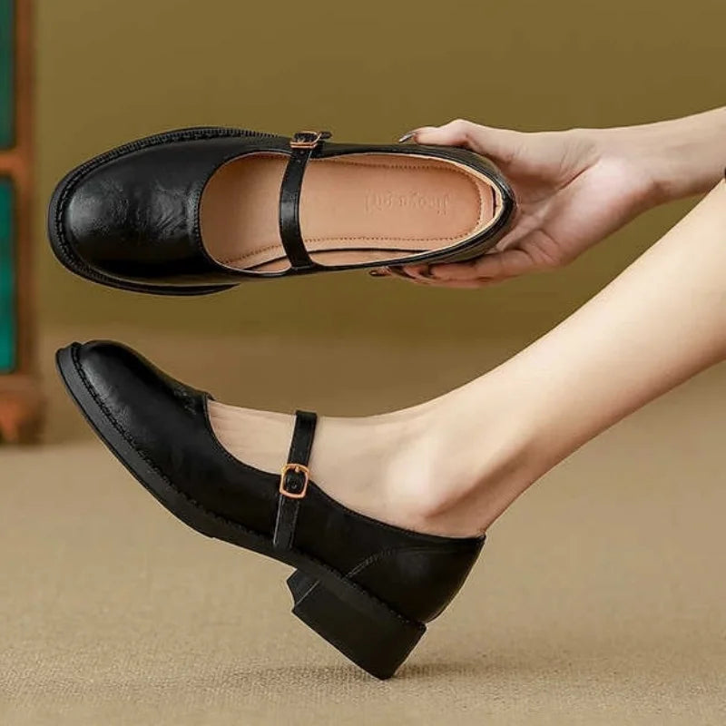 Lora – Elegant Leather Mary Janes