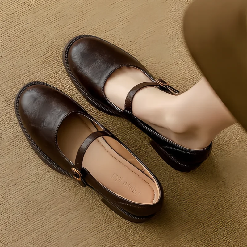 Lora – Elegant Leather Mary Janes