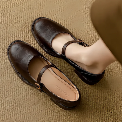Lora – Elegant Leather Mary Janes