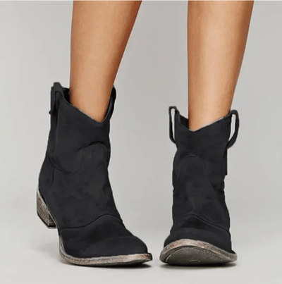 Roselle – Elegant Suede Western Boots