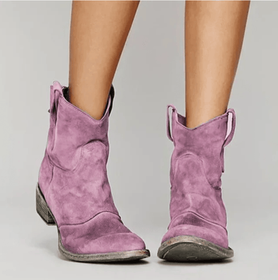 Roselle – Elegant Suede Western Boots