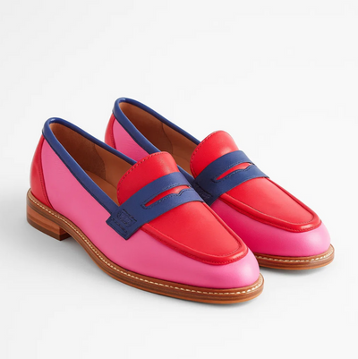 Faius™ – Elegant Black Loafers with Colourful Accents
