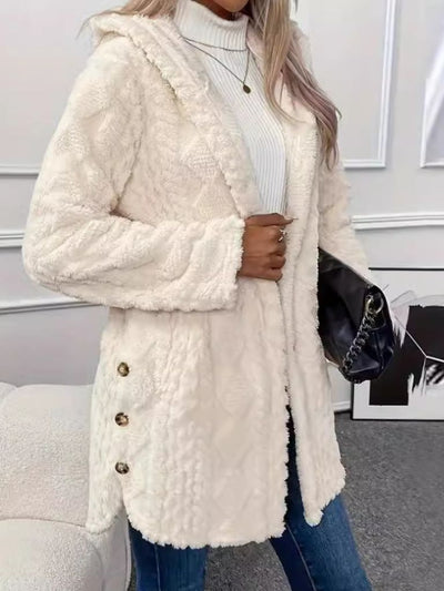 Laura – Elegant Hooded Cardigan Jacket