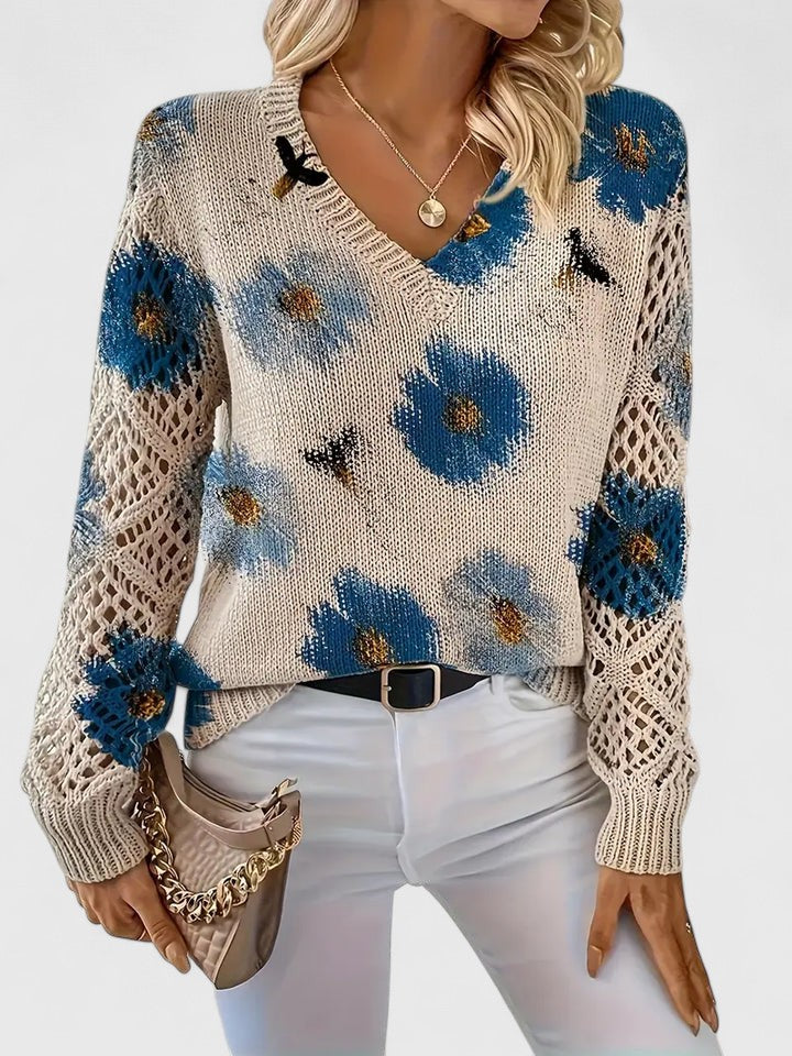 Aurélie – Elegant Floral Cardigan
