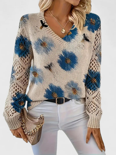 Aurélie – Elegant Floral Cardigan