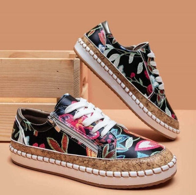 Oluchi™ – Elegant Floral Orthopedic Sneakers