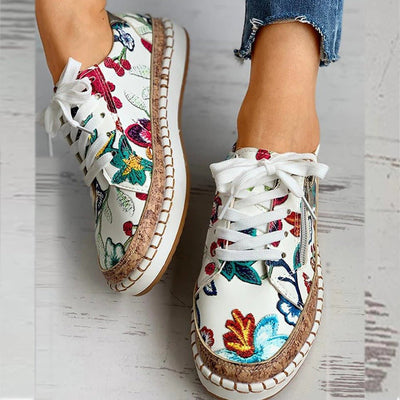 Oluchi™ – Elegant Floral Orthopedic Sneakers