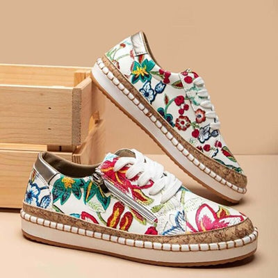 Oluchi™ – Elegant Floral Orthopedic Sneakers