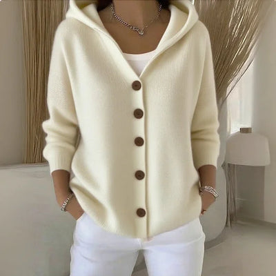 Nylah – Elegant Hooded Vest with Buttons