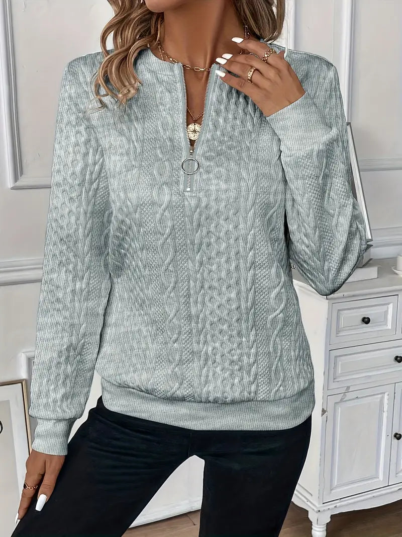 Lucia – Timeless Elegant Zip Sweater