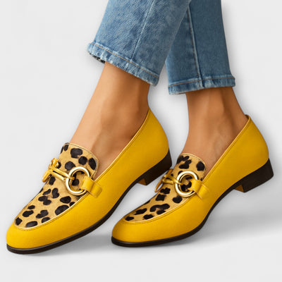 Sonia – Elegant Animal Print Sneakers with Decorative Buckle