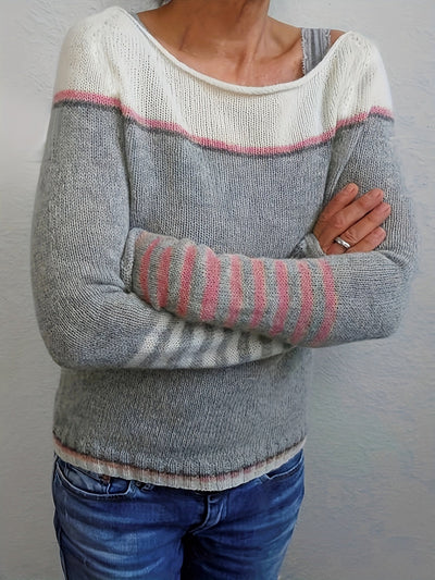 Katharina – Elegant Striped Sweater
