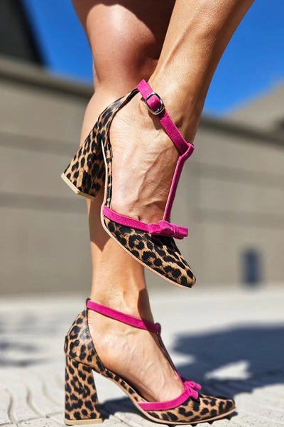 Leontina™ – Elegant Leopard Print Heels