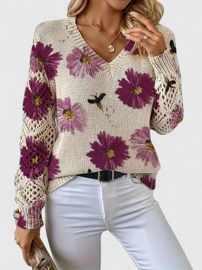 Aurélie – Elegant Floral Cardigan