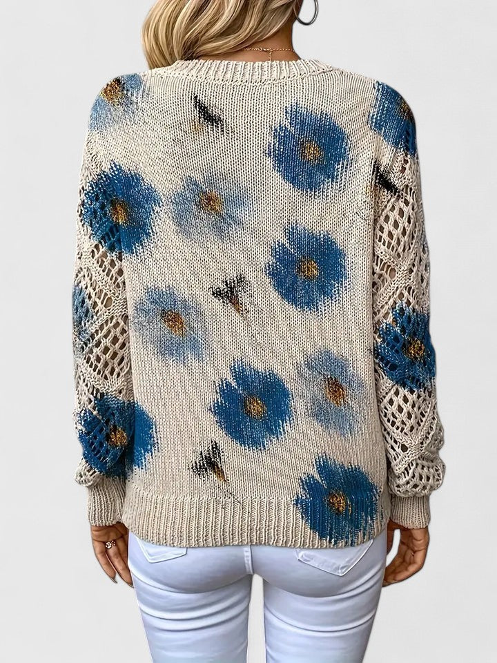 Aurélie – Elegant Floral Cardigan