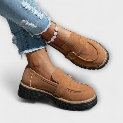 Lora – Elegant Casual Moccasins with Rounded Toe for a Sophisticated Look