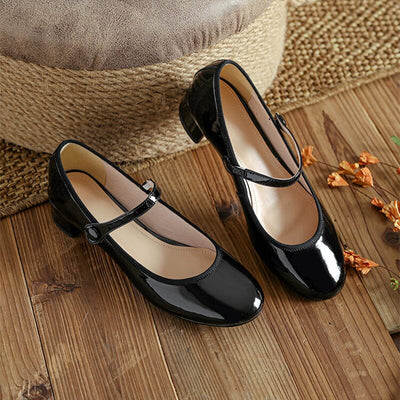 Livy – Elegant Leather Mary Janes