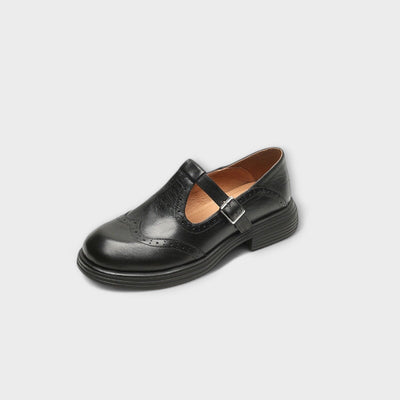Emilia - Leather Mary Janes