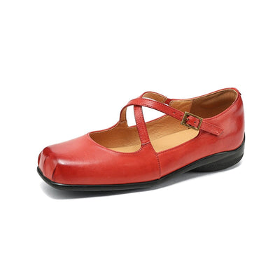Edith – Elegant Leather Mary Janes