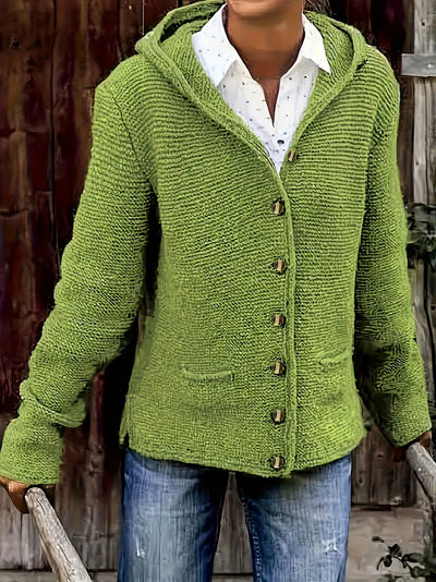 Bressan – Elegant Cardigan with Long Sleeves and Hood