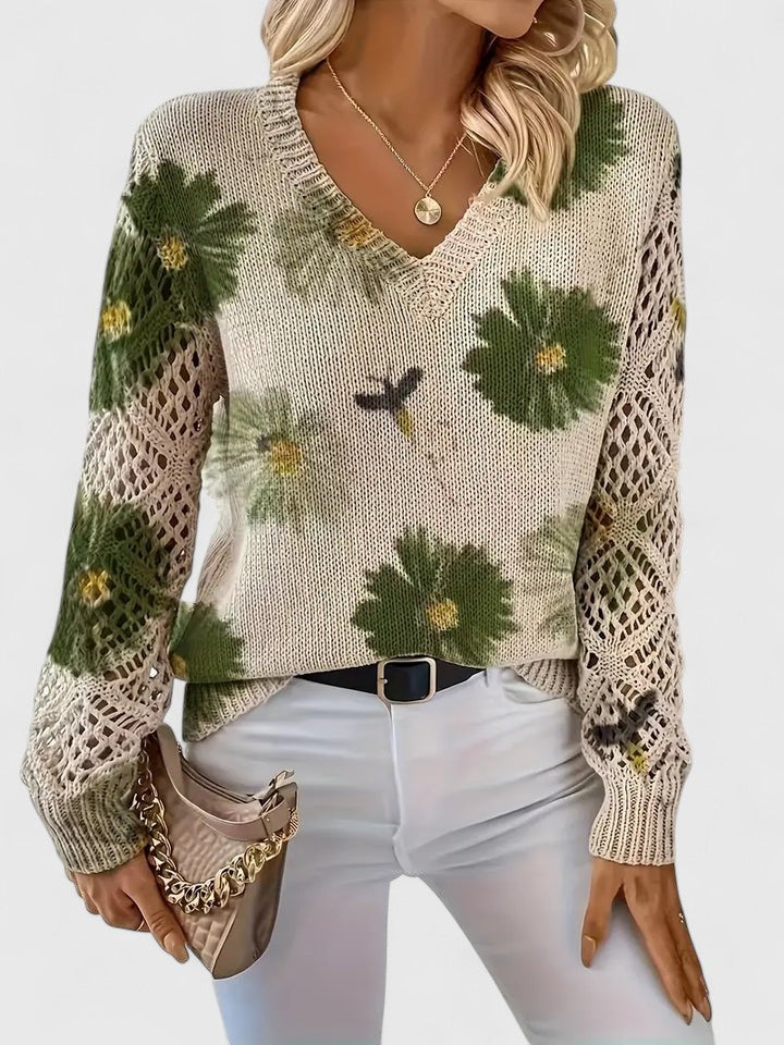 Aurélie – Elegant Floral Cardigan