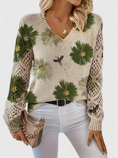 Aurélie – Elegant Floral Cardigan