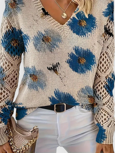 Aurélie – Elegant Floral Cardigan