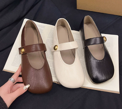 Irene – Elegant Leather Mary Janes